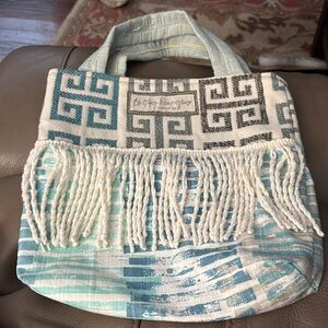 Homemade Bible book bag with scripture “Be strong & courageous” Joshua 1:9